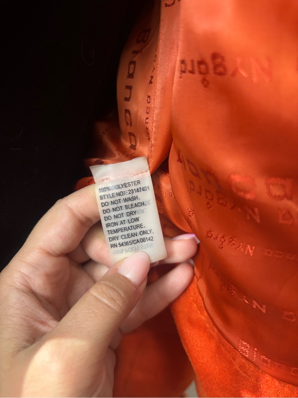 Nygard Orange Jacket, size Small/Medium - Picture 5 of 5